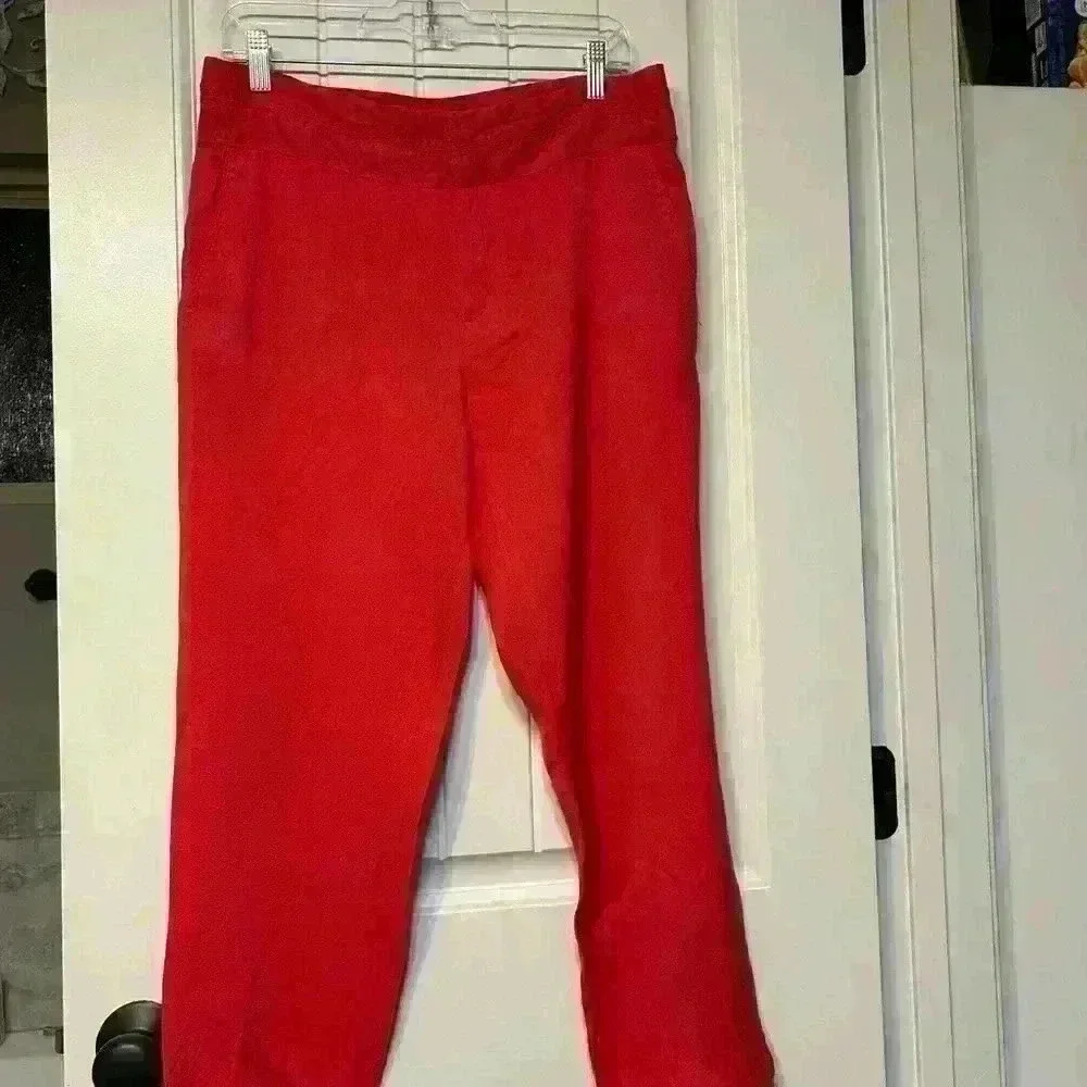 Zara viscose and linen blend pants